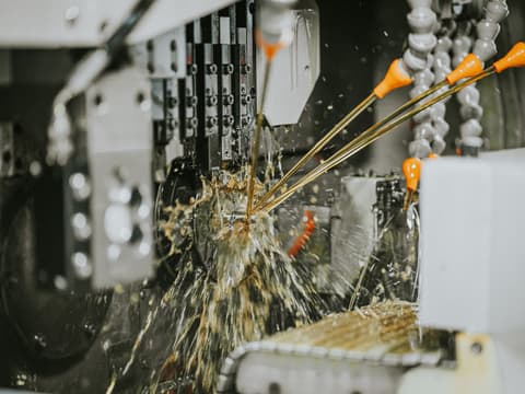 maquinària en funcionament